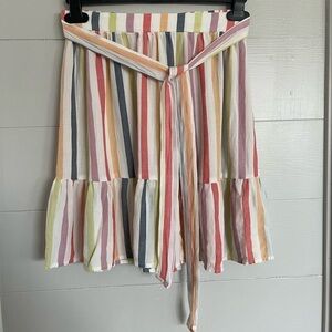 Old Navy | High-Waisted Tiered Striped Mini Swing Skirt Size XS